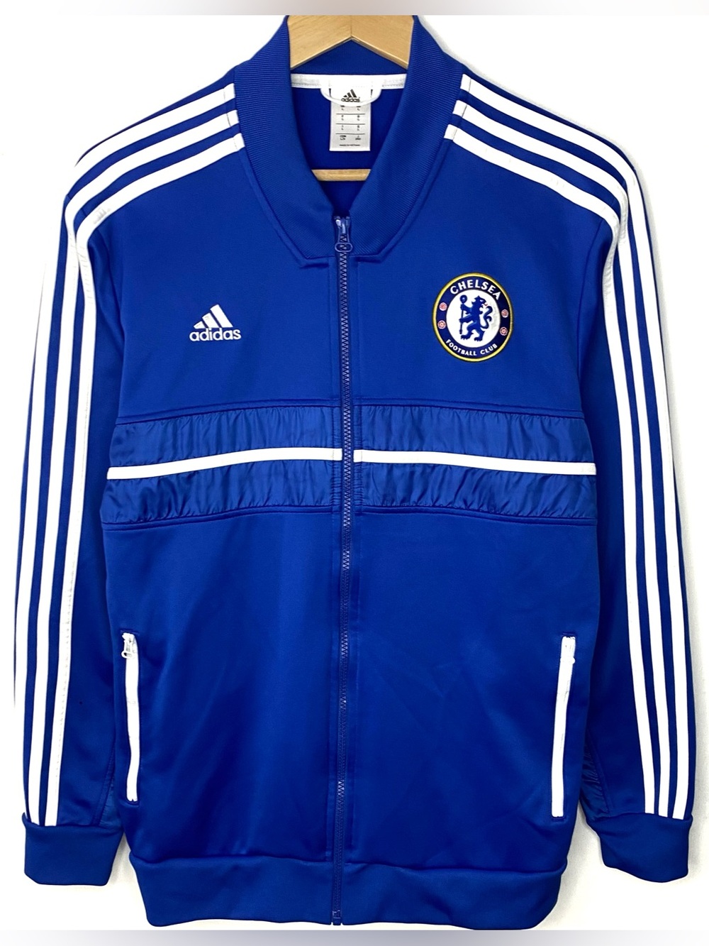 Adidas Chelsea FC 2012-13 Anthem Soccer Training Track Jacket Blue 3 Stripe L